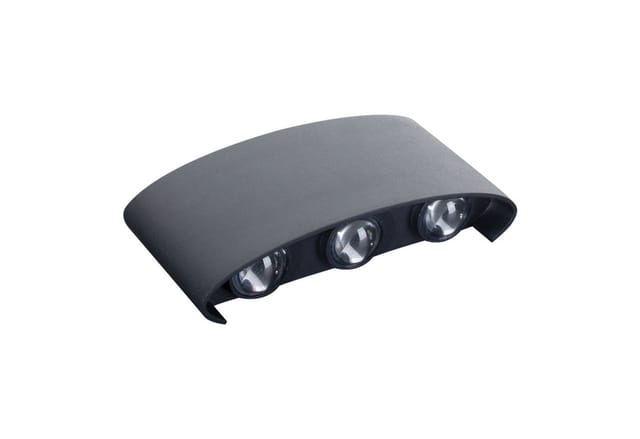 Näve LED-Außenwandleuchte Auron Schwarz IP65