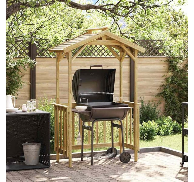 vidaXL Gartenhaus Grillhütte 133,5 x 63 x 200 cm Imprägniertes Kiefernholz