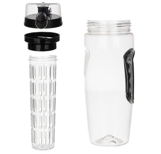 Trizand Trinkflasche Wasserflasche Trinkbehälter 1 Liter, sorgt für aromatisiertes Wasser, leicht zu reinigen und hygienisch