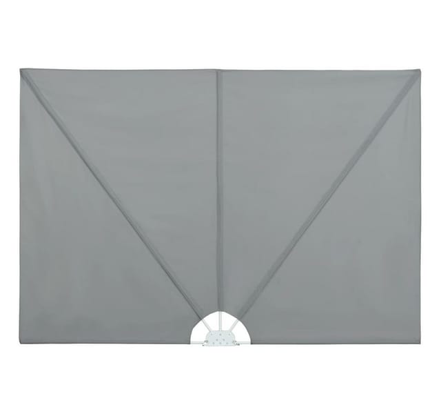 Faltbarer Terrassen-seitenfächer Grau 300×150 Cm Vidaxl 281432