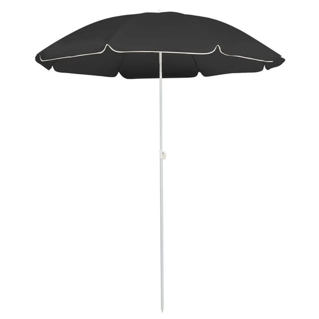 Sonnenschirm Mit Stahlmast Anthrazit 180 Cm Vidaxl