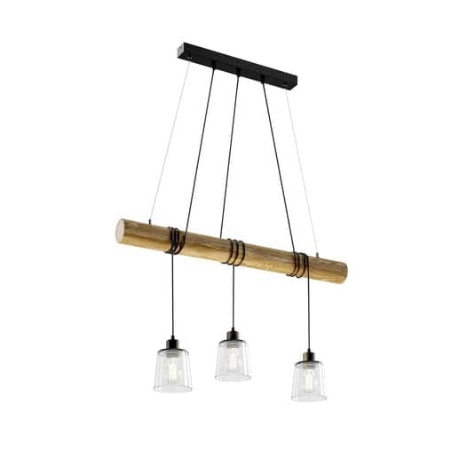 [gebraucht] B-ware Euluna Hängeleuchte Karrl Deckenlampe Pendelleuchte Deckenlampe 3-flg Klar Braun