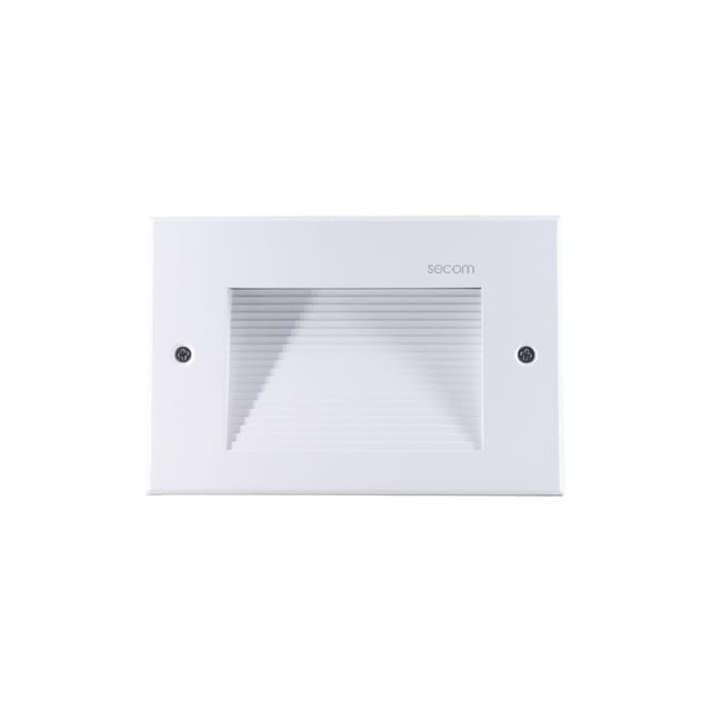 Trido Maxi 6w 300lm Ip65 Rechteckige Led-einbauwandleuchte Ip65 18x5,3x12cm Weiß 25000h Secom
