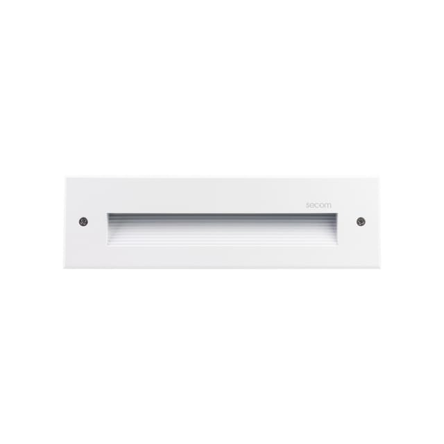 Trido Medium 6w 300lm Ip65 Rechteckige Led-einbauwandleuchte Ip65 25x5,3x7,5cm Weiß 25000h Secom