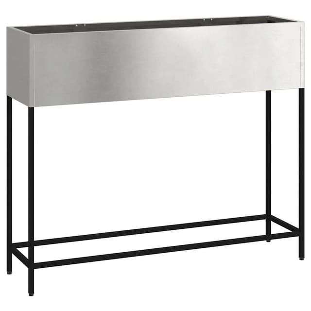 Vidaxl - Hochbeet Gartenpflanzer Silber 100 X 26 X 82 Cm Edelstahl