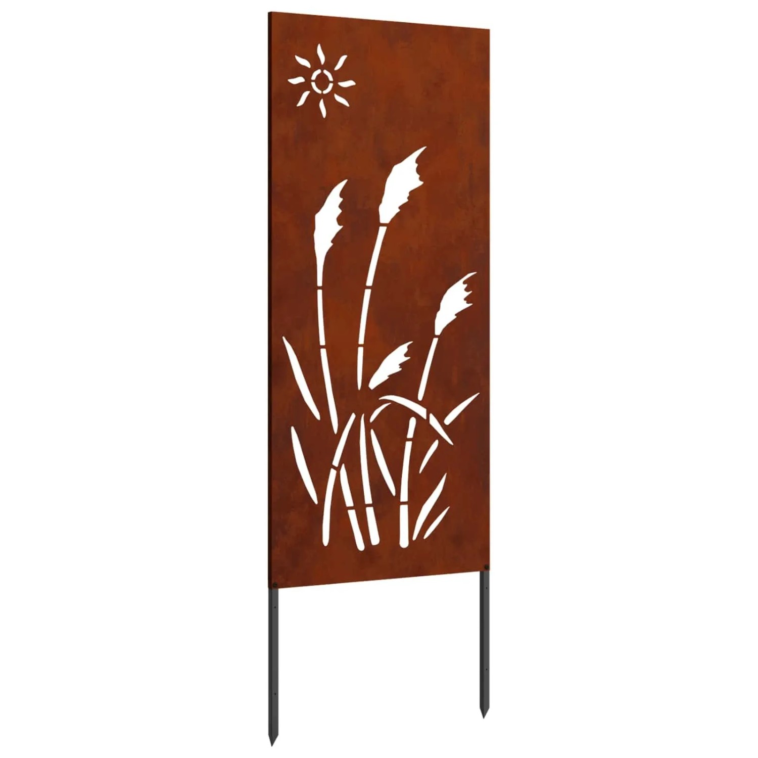 Garten Sichtschutz-leinwand Rostig 50 X 140 Cm Wetterfeststahl Vidaxl