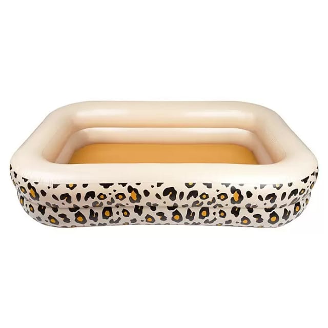 Swim Essentials Pool Swim Essentials Rechteckiger Swimming Pool 200 cm Leopard Beige