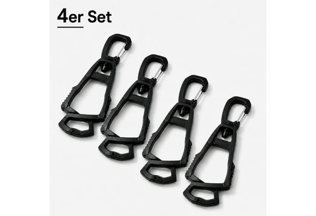 StellarLuma Arbeitshandschuh-Set karabinerhaken Handschuhe Clips Halterung Arbeitshandschuhe 4er Set (4er Set) 4er Set Handschuhhalter Clips mit Karabiner für Arbeit und Outdoor