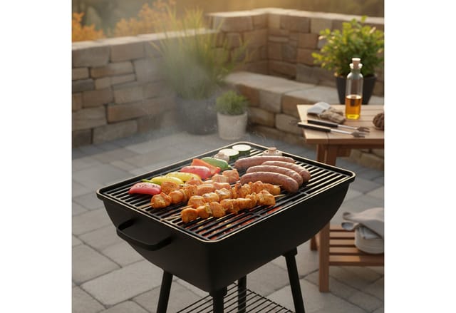 BBQ-Toro Grillrost Gusseisen Grillrost, 60 x 40 cm, emailliert, Zubehör für BBQ