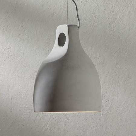 [gebraucht] B-ware Lampenwelt Beton-pendelleuchte Leuchte Lampe Pendelleuchte E27 Morton, Ø 24,5 Cm