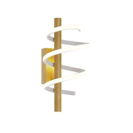 [gebraucht] B-ware Lucande Milora Led-wandleuchte Wandleuchte Designerleuchte Lampe Wand Eiche Weiß