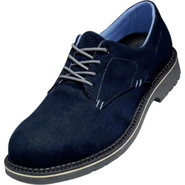 [neuwertig] B-ware Uvex Sicherheitshalbschuh Arbeitsschuh S3 Schuh Größe 47 Blau Schnürschuh W11