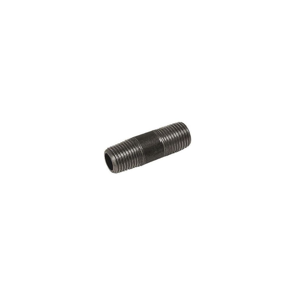Buderus Rohrdoppelnippel Din 2982, 1/2"x80, Schwarz
