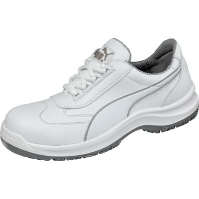 Puma 640622 Sicherheitsschuh Clarity Low S2 Src Weiß, 36