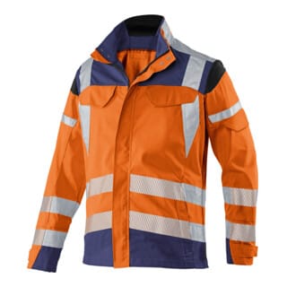 Kübler Jacke REFLECTIQ PSA 2 warnorange/dunkelblau Form 1207 Größe 52