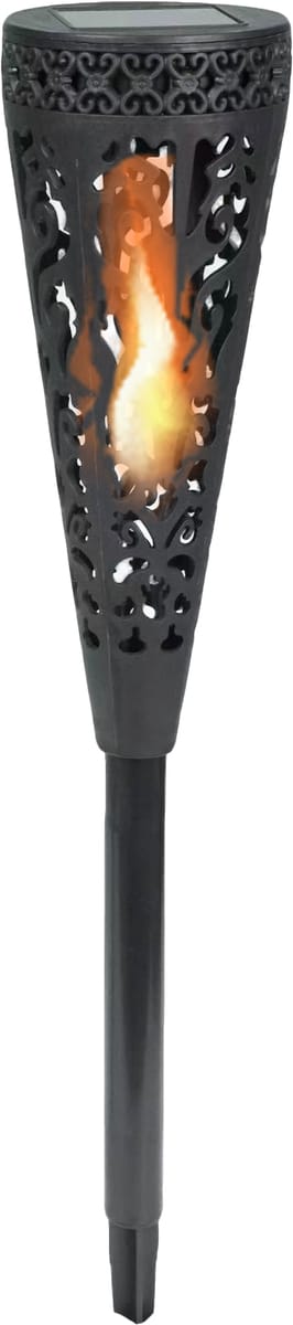 BLULAXA 51017 - LED Solar Spieß Floral, mit Flackereffekt, IP44