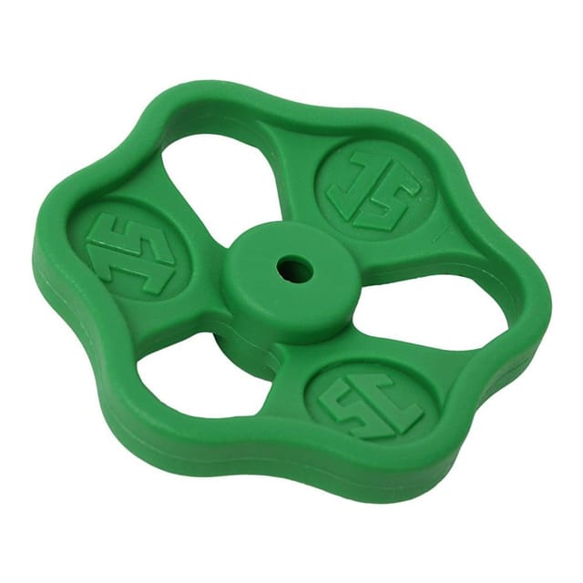 Schlösser Handrad Mit Schraube Und Button, 60x7mm, Polyamid, Grün
