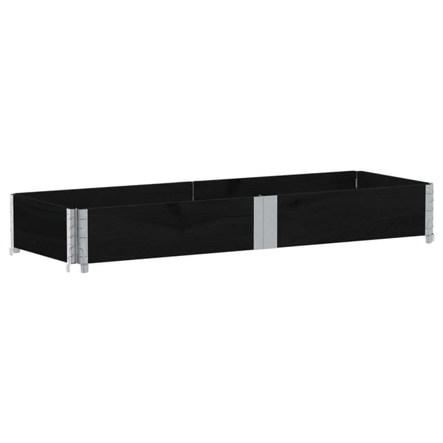 Pflanzkasten Schwarz 150x50 Cm Massivholz Kiefer Vidaxl985662