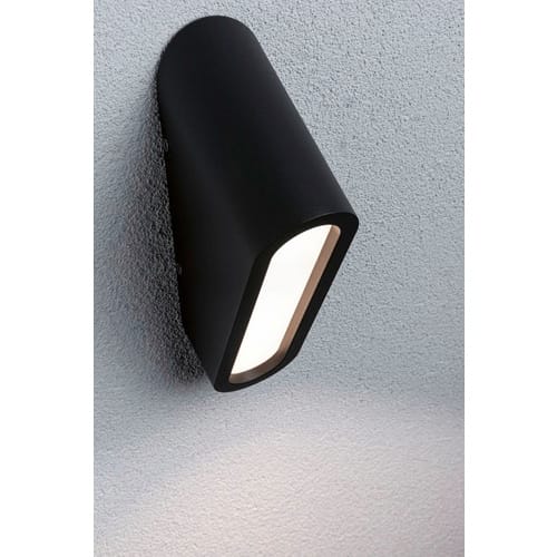 PAULMANN Hauswandleuchte, BxHxT: 6,4 x 24,2 x 6,4 cm, Aluminium - grau