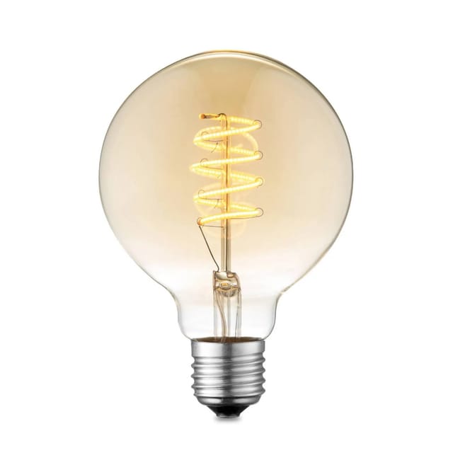 Lucande LED E27 Lampe G95 4W 9927011 aus Glas E27