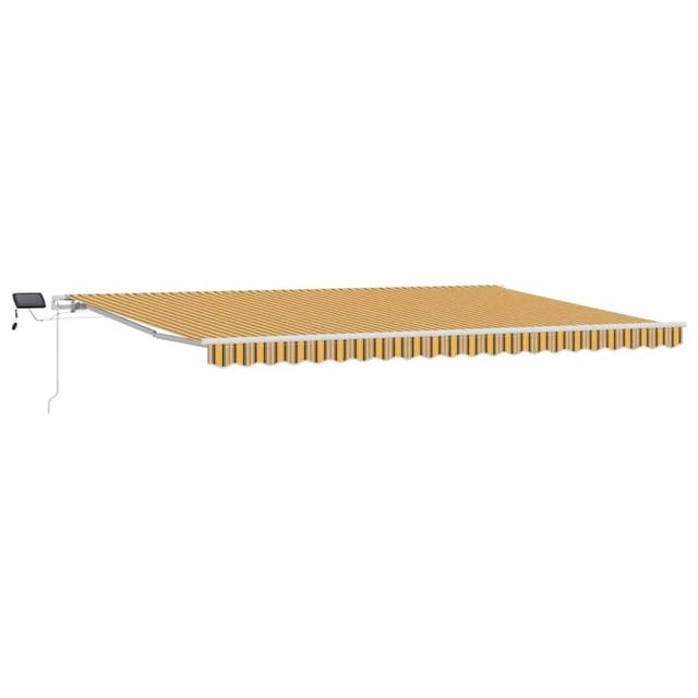 vidaXL Einziehbare Markise Mehrfarbig 500 x 300 cm Stoff und Stahl 3331298