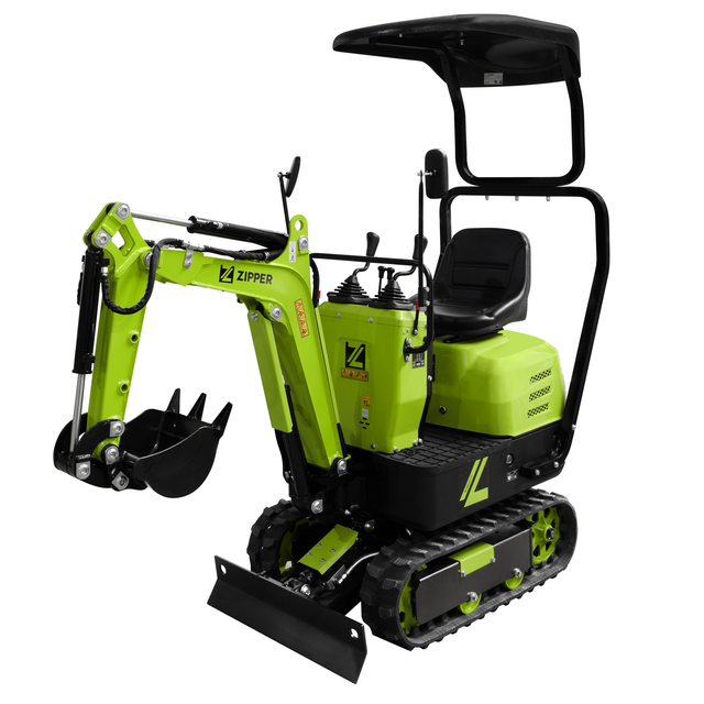 Zipper Mini-Bagger 'ZI-MBG600S7' inklusive 7-teiliges Zubehörset