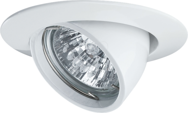 PLM 98773 - Einbauleuchte, GU5,3, max. 50 W, 30°, dimmbar, rund, weiß