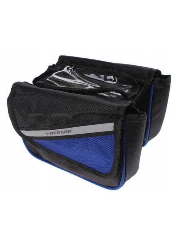Dunlop - Bike bag / pannier for frame - Black/Blue