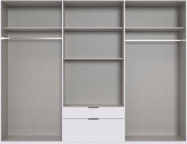 Wimex Drehtürenschrank Mugano (mit langen oder kurzen Griffen aus Metall) in vielen Breiten, 208 oder 236 cm hoch, Made in Germany