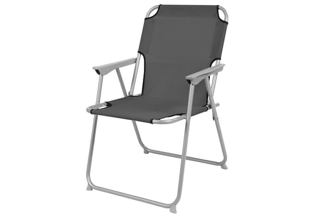 Mojawo Klappstuhl Campingstuhl Stoff Oxfort Metall Anthrazit