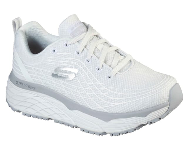 Skechers MAX CUSHIONING ELITE SR - Maximaler Komfort und Sicherheit - Damen Berufsschuh Nach EN ISO 20347:2022 (OB FO SR) - Memory Foam-Einlegesohle