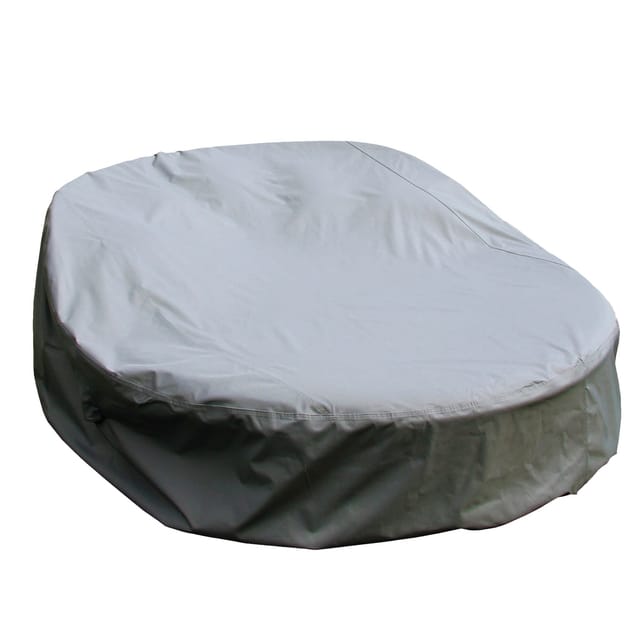 mehr Garten Gartenmöbel-Schutzhülle Premium, Premium Sonneninsel-Schutzhülle rund: Ø185x50/75(H) cm I Robuste Abdec