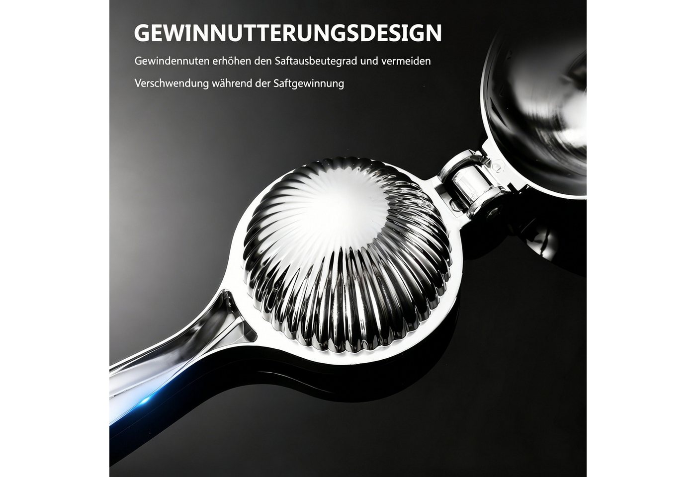 BlingBin Zitruspresse Zitronenpresse Edelstahl, Saftpresse Manuell, Limettenpresse Klein, Entsafter, Langlebig Limettenpresse für Bar Küche, Leicht Zu Reinigen Bild 5