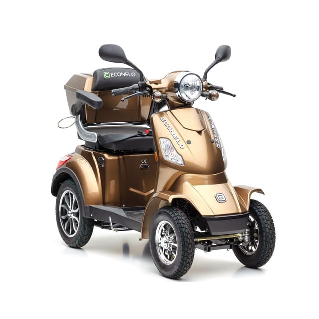 Econelo E-Seniorenmobil Voltrixx, Blei-Akku, 4-Rad, 1000 Watt, Braun