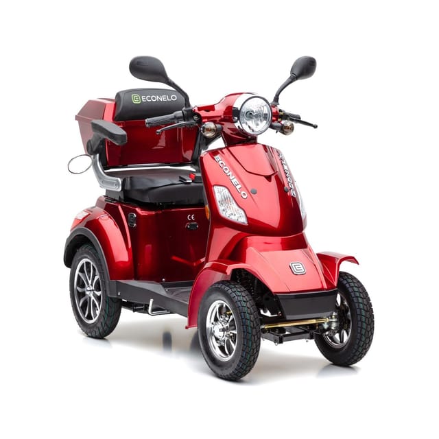 Econelo E-Seniorenmobil Voltrixx, Blei-Akku, 4-Rad, 1000 Watt, Rot