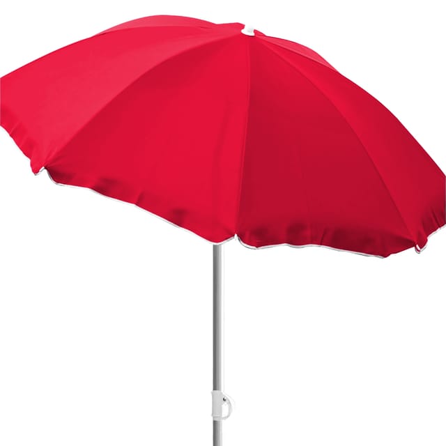 Sonnenschirm Rund Ø1,80m Rot Nylon-dmc180n-rot