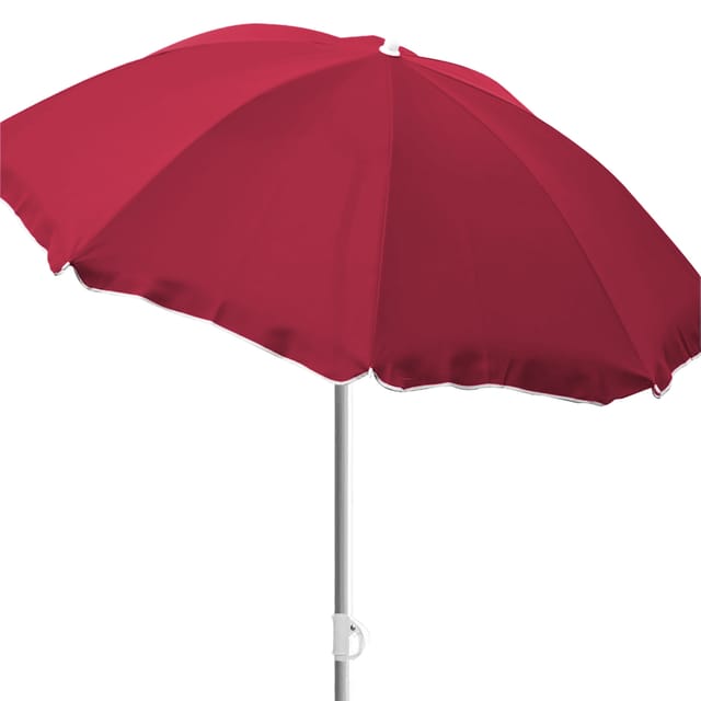 Sonnenschirm Rund Ø1,80m Rot Polyester-mmc180p-rot