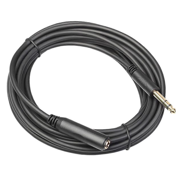 1/4 Trs 6,35-mm-stecker Auf 6,35-mm-buchse Stereo-verlängerungskabel 300 Cm