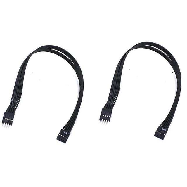 Mainboard 9-pin Usb 2.0 Stecker Auf Buchse Verlängerungskabel 30 Cm, 2er-pack