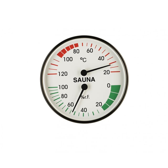 Klimamesser 100 Mm Durchmesser Saunazubehör Saunamessgerät S2212 - Infraworld