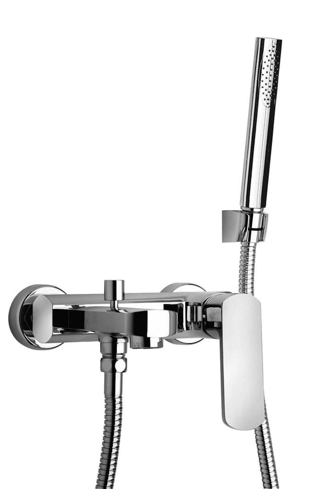 Paini France - Wannen-außenmischer Mit Festem Brauseset Paini Ovo 86cr100 Chrom - Mit Duschset
