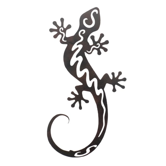 Signes Grimalt - Ethnische Eidechsen-wanddekoration Aus Metall Für Die Innendekoration, Kreative Und Originelle Wandleuchte