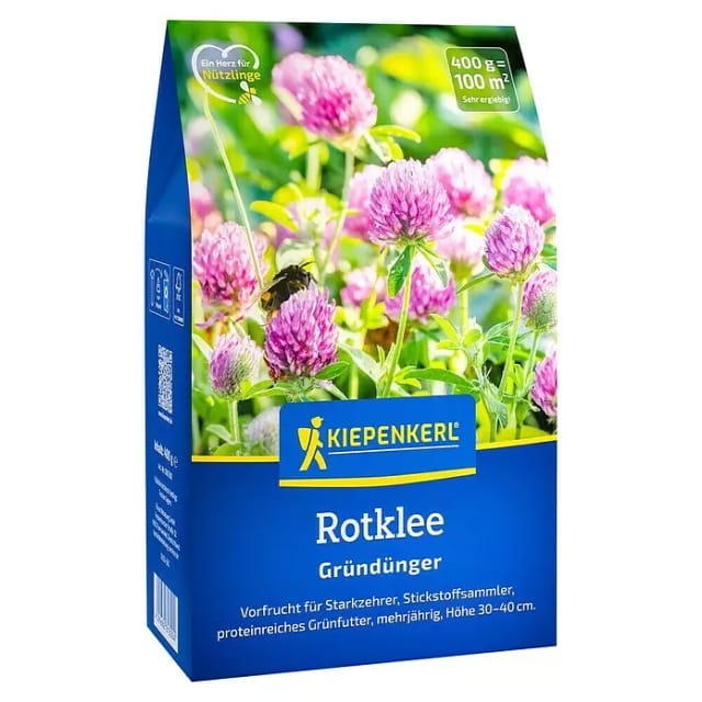Kiepenkerl Gründüngung Rotklee (Trifolium pratense, Inhalt reicht für ca. 100 Quadratmeter)