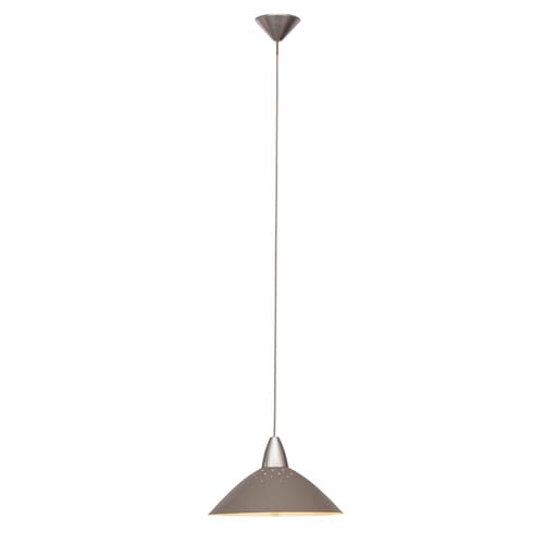 BRILLIANT Pendelleuchte »LOGO«, 1-flammig, 60 W, Ø 350 mm - silberfarben