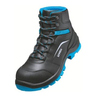 2 xenova® Stiefel S3 95561 schwarz/blau, Weite 10, Größe 38