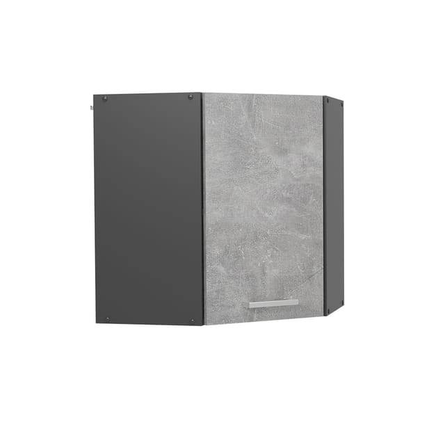 Vicco Eckhängeschrank R-Line, Beton/Anthrazit, 57 cm (1-St)