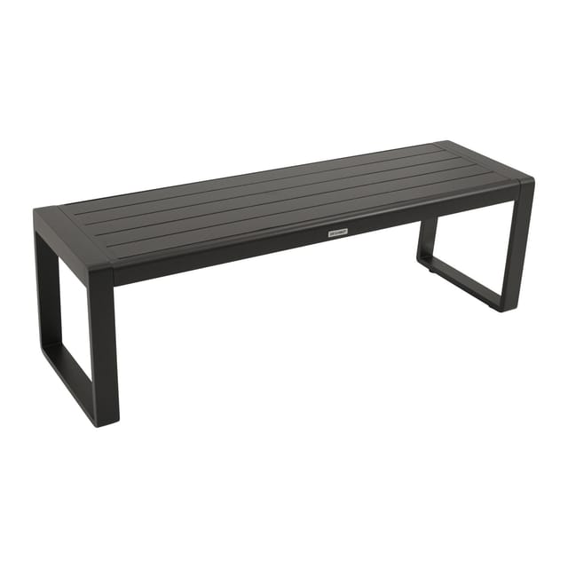 DEGAMO Hockerbank RIVA 3-sitzer, Aluminium anthrazit