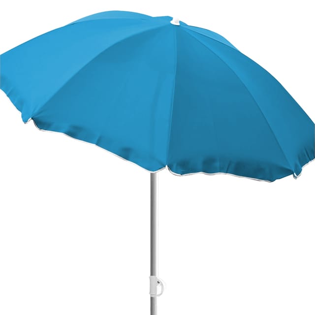 Sonnenschirm Rund Ø1,80m Blau Nylon-mmc180n-blau