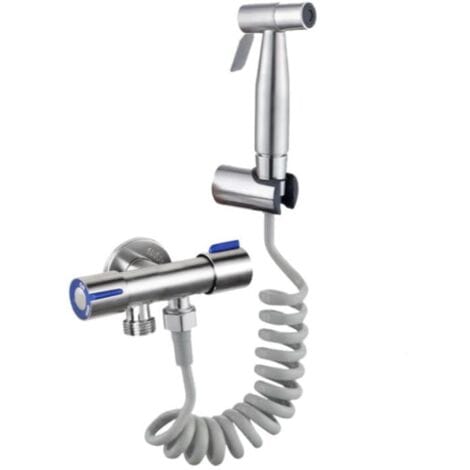 Komplettes Toiletten-bidet-set Mit Toiletten-bidet, 3-wege-ventil Und Toilettenschlauch. Toilettenhygiene-set (persönliches Bidet, Toilettenschlauch Und Sprühkopf).