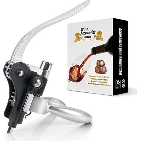 Korkenzieher, Weinflaschenöffner, Manueller Korkenzieher Mit Hasenförmigem Hebel Und Antihaft-schraube, Ergonomisches Design Aus Zinklegierung Für Einfaches Öffnen